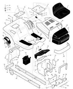 Part Location Diagram of F-99756 Briggs and Stratton Instruction Book and Parts List